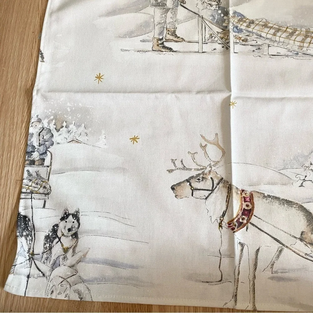 La Maisonnette Made in France 100% Cotton Napkins Bundle Lot of 5 + 1 Linen Deer
